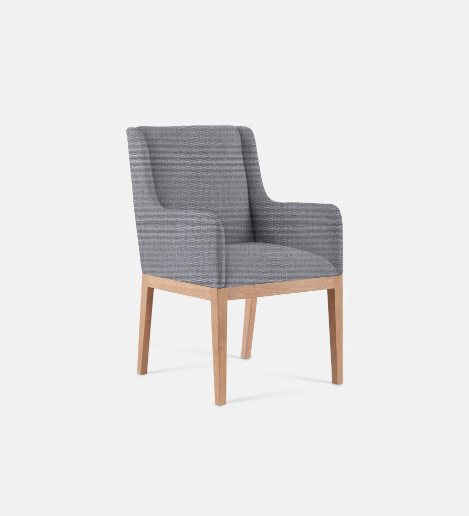 Kendall Fully Upholstered Carver Chair Natural Leg (79278)