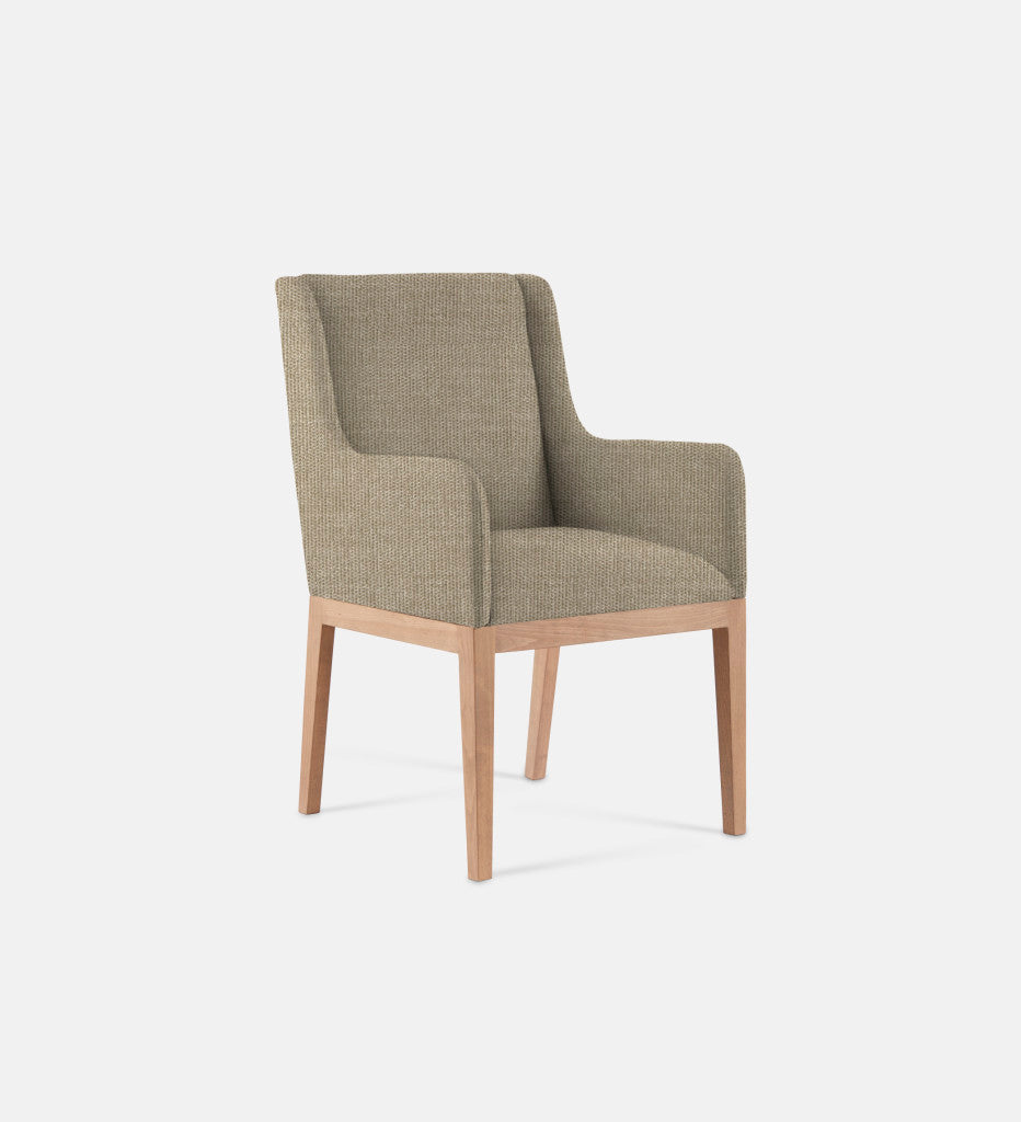 Kendall Fully Upholstered Carver Chair Natural Leg (79287)