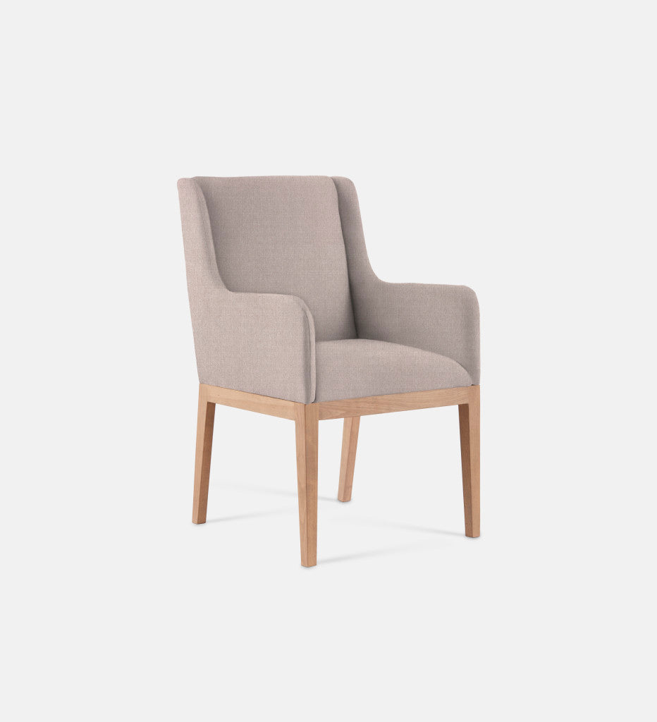 Kendall Fully Upholstered Carver Chair Natural Leg (79348)