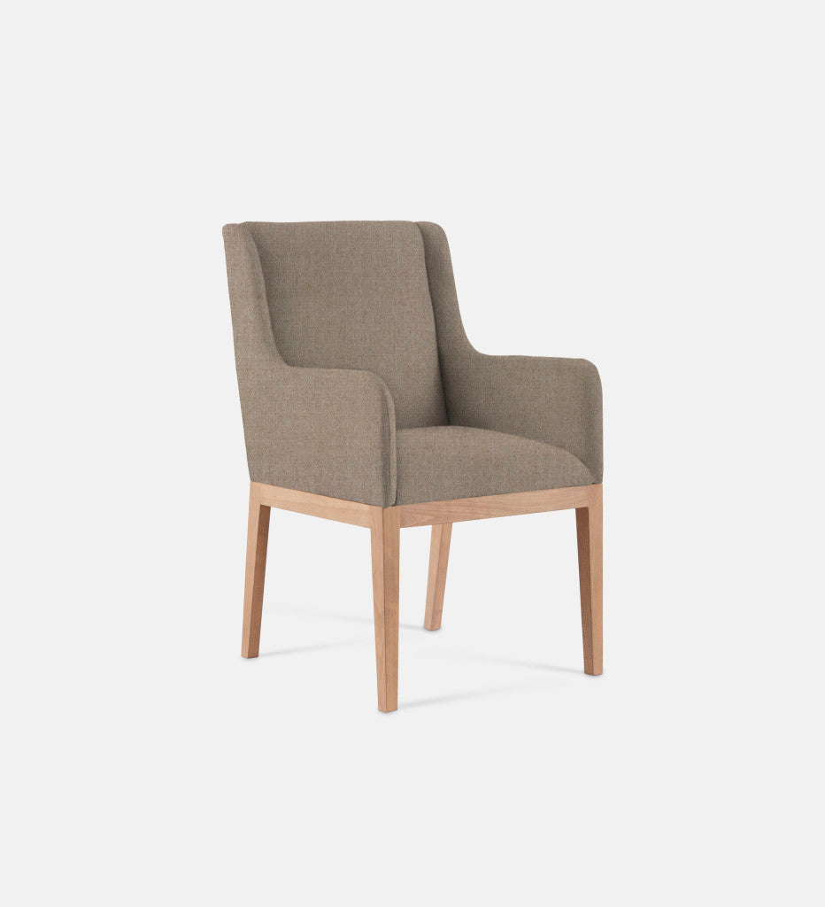 Kendall Fully Upholstered Carver Chair Natural Leg (79353)