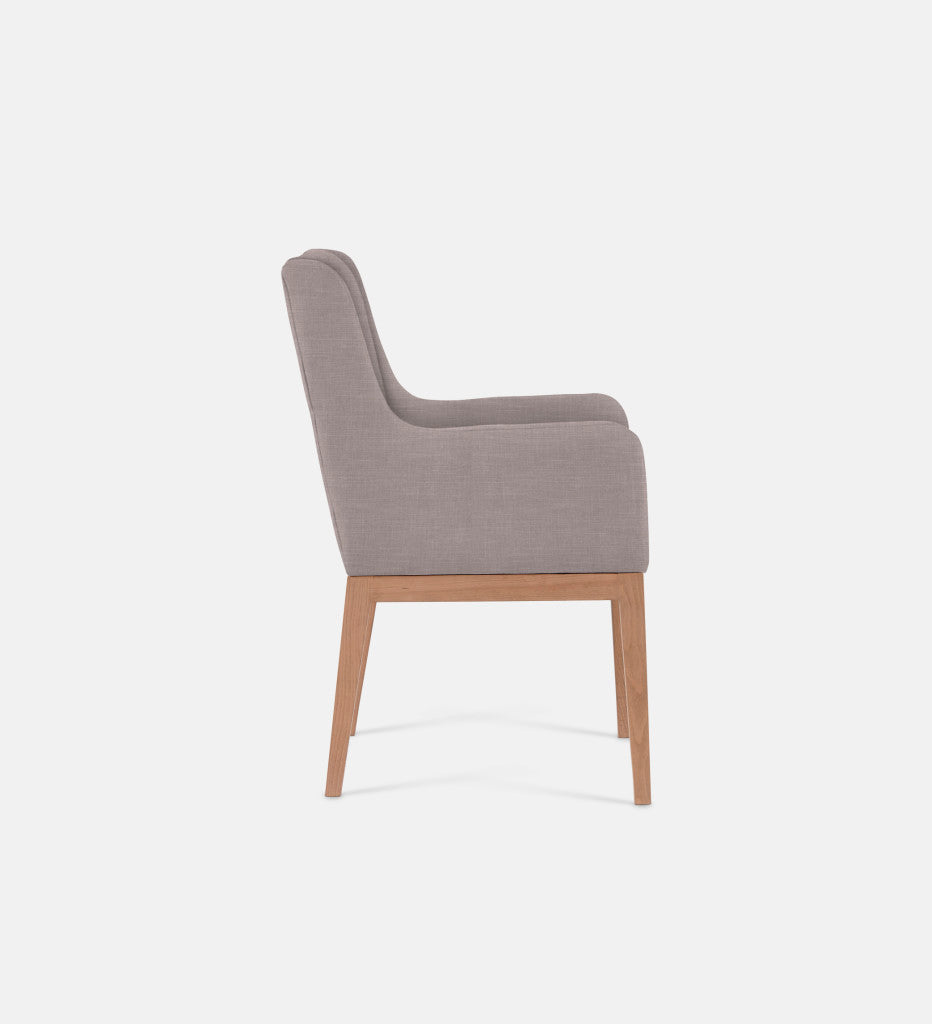 Kendall Fully Upholstered Carver Chair Natural Leg (79249)