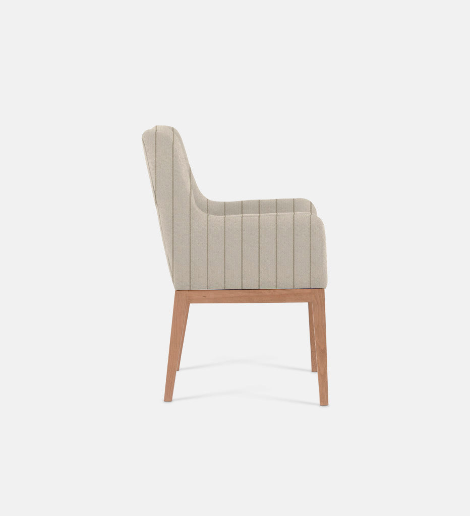 Kendall Fully Upholstered Carver Chair Natural Leg (79517)