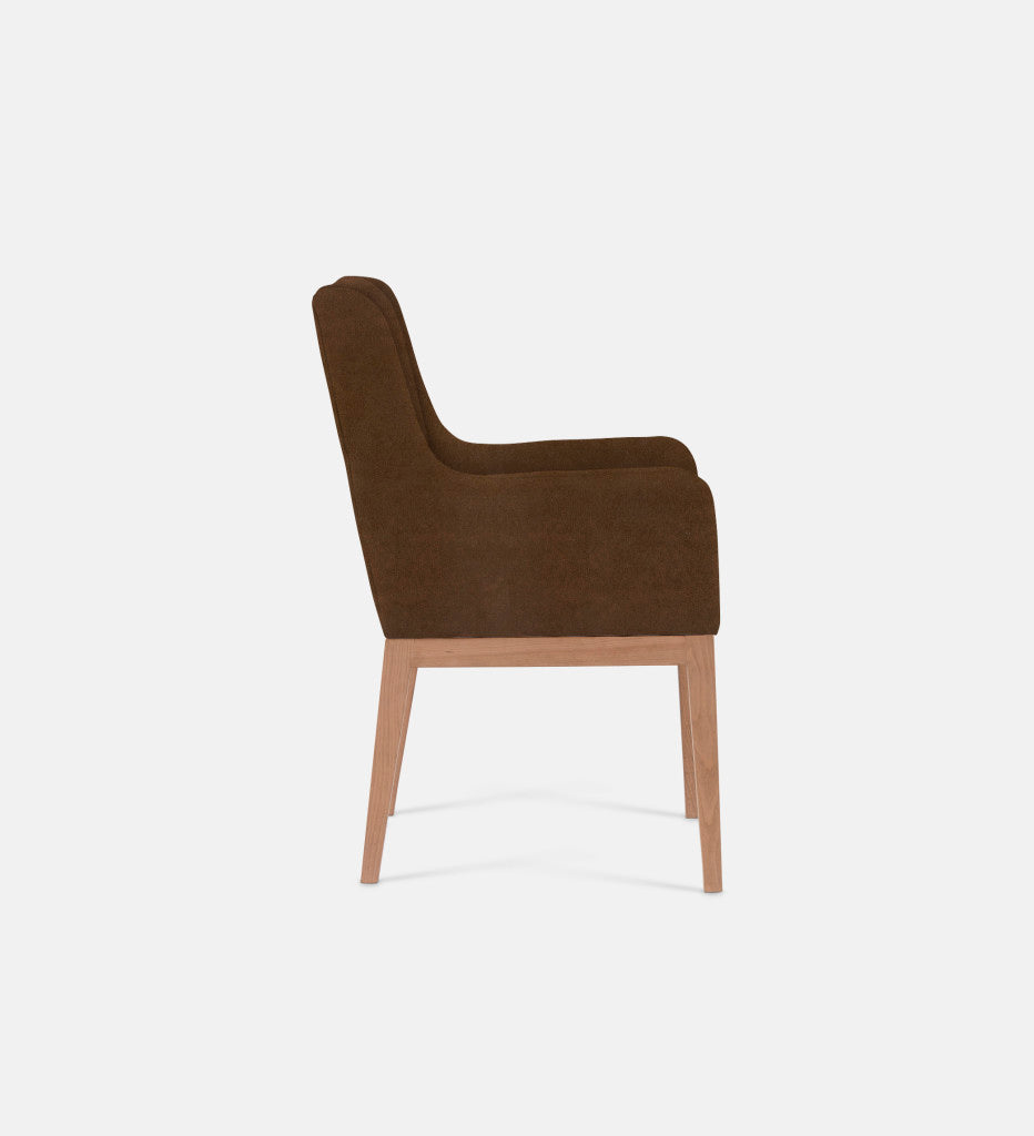 Kendall Fully Upholstered Carver Chair Natural Leg (79294)