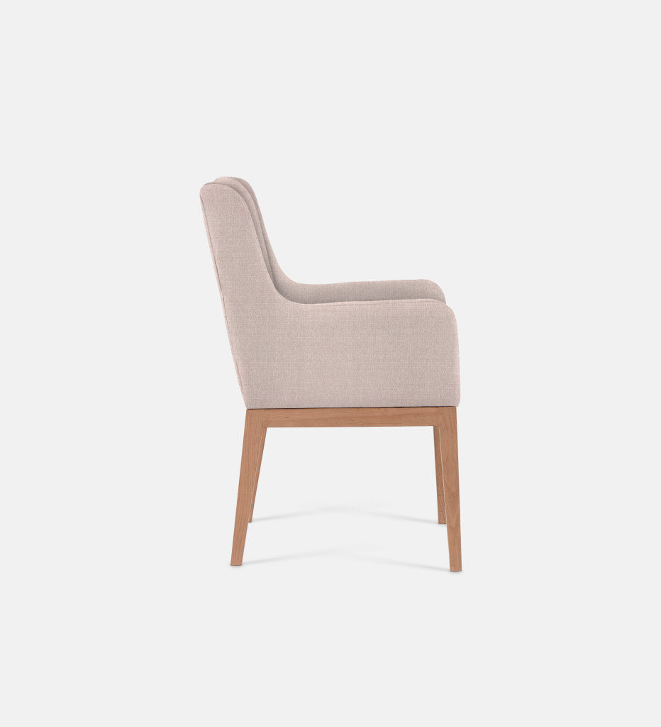 Kendall Fully Upholstered Carver Chair Natural Leg (79349)