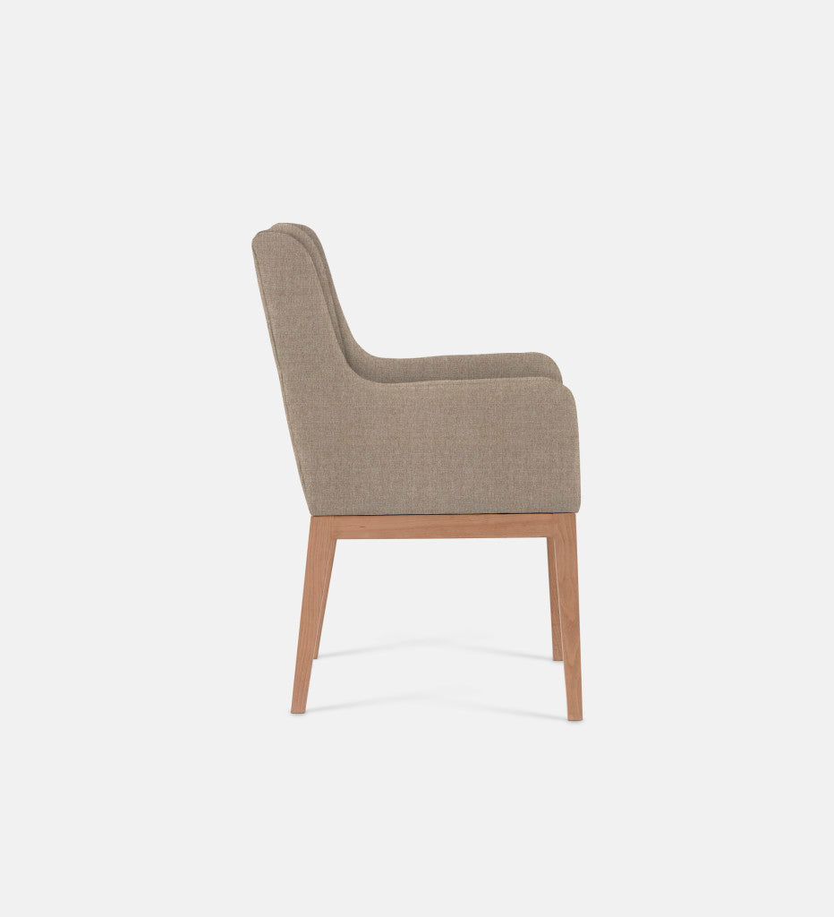 Kendall Fully Upholstered Carver Chair Natural Leg (79354)