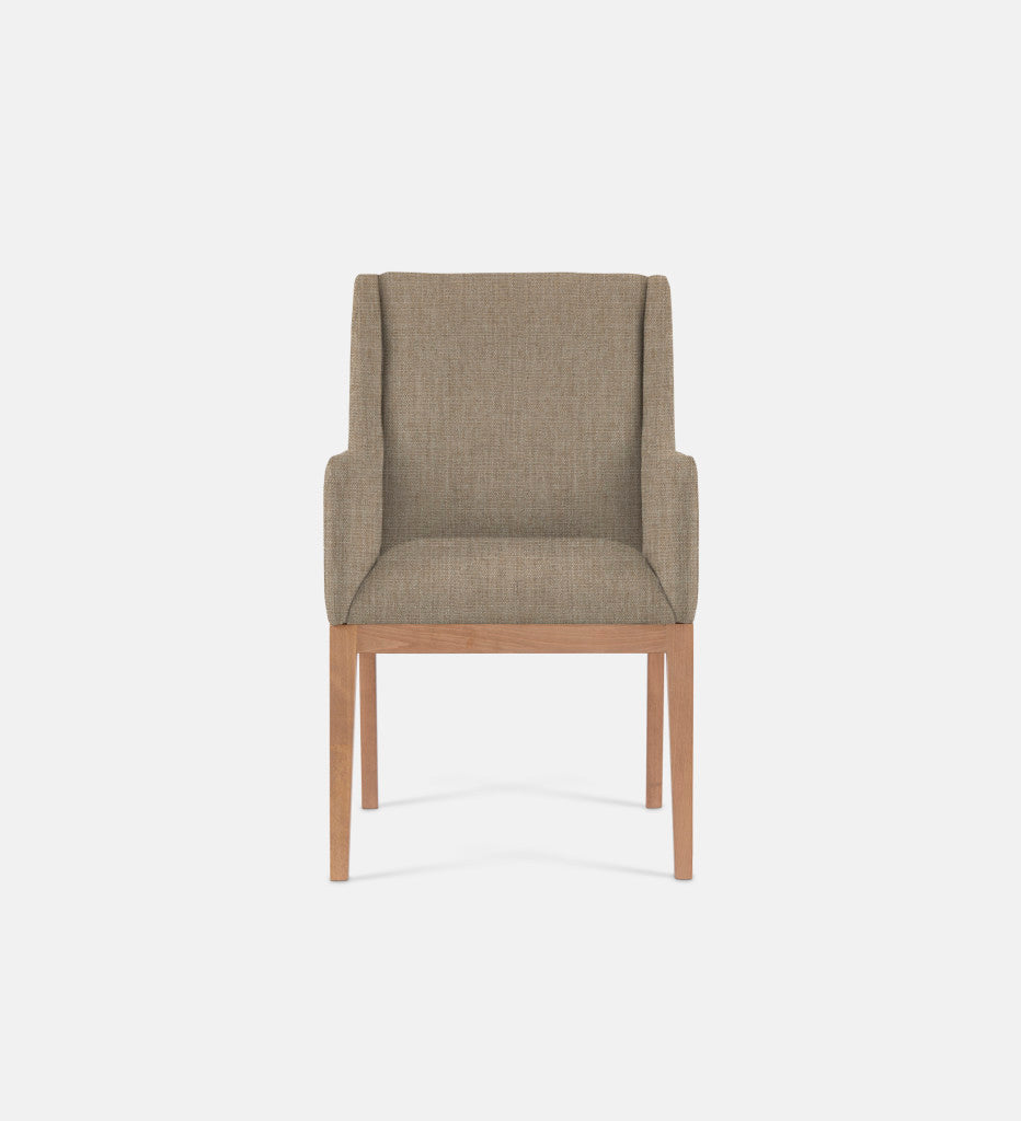 Kendall Fully Upholstered Carver Chair Natural Leg (79372)