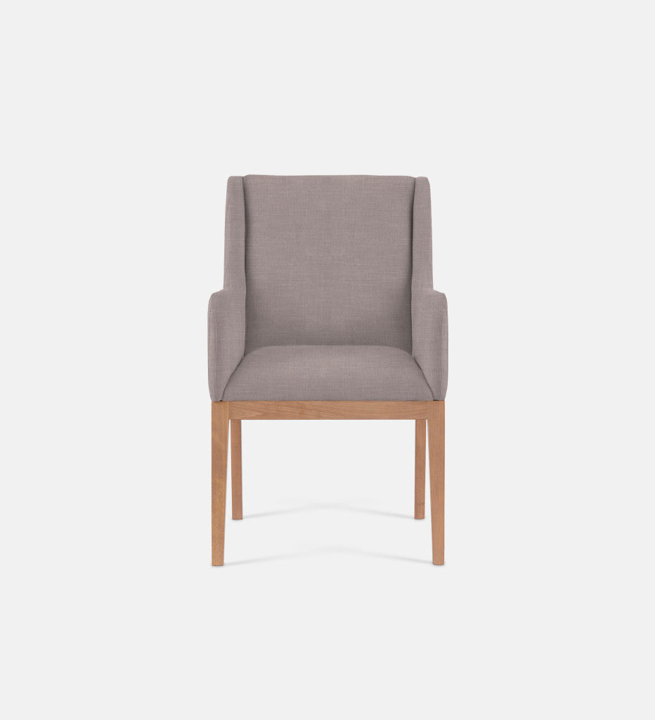 Kendall Fully Upholstered Carver Chair Natural Leg (79251)