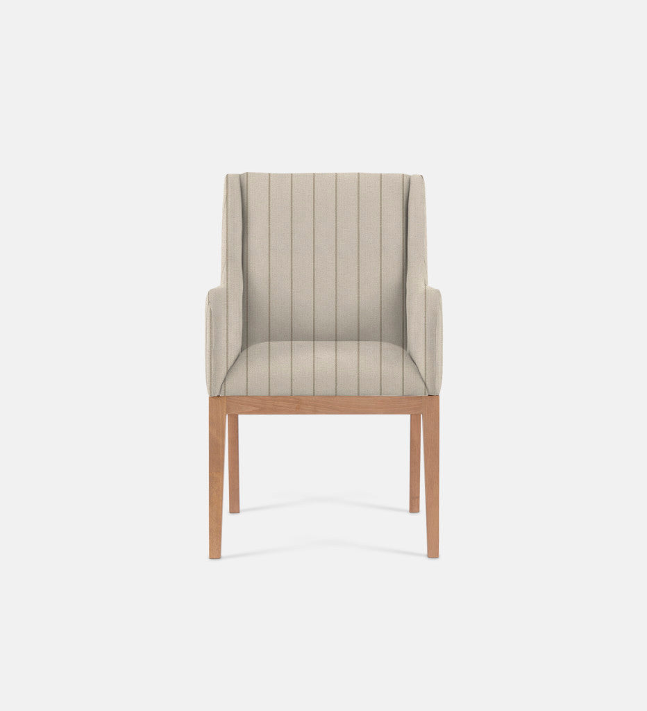 Kendall Fully Upholstered Carver Chair Natural Leg (79519)