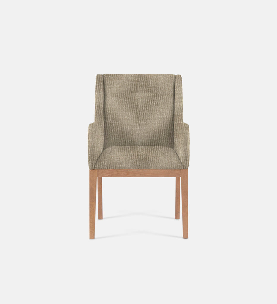 Kendall Fully Upholstered Carver Chair Natural Leg (79285)