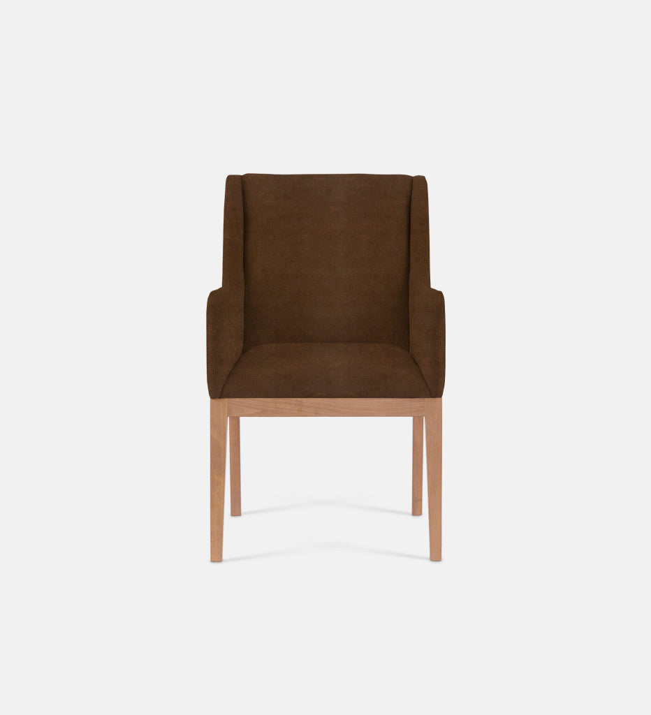 Kendall Fully Upholstered Carver Chair Natural Leg (79296)
