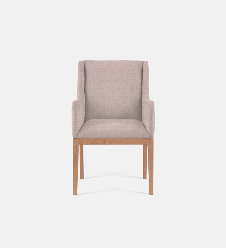 Kendall Fully Upholstered Carver Chair Natural Leg (79351)