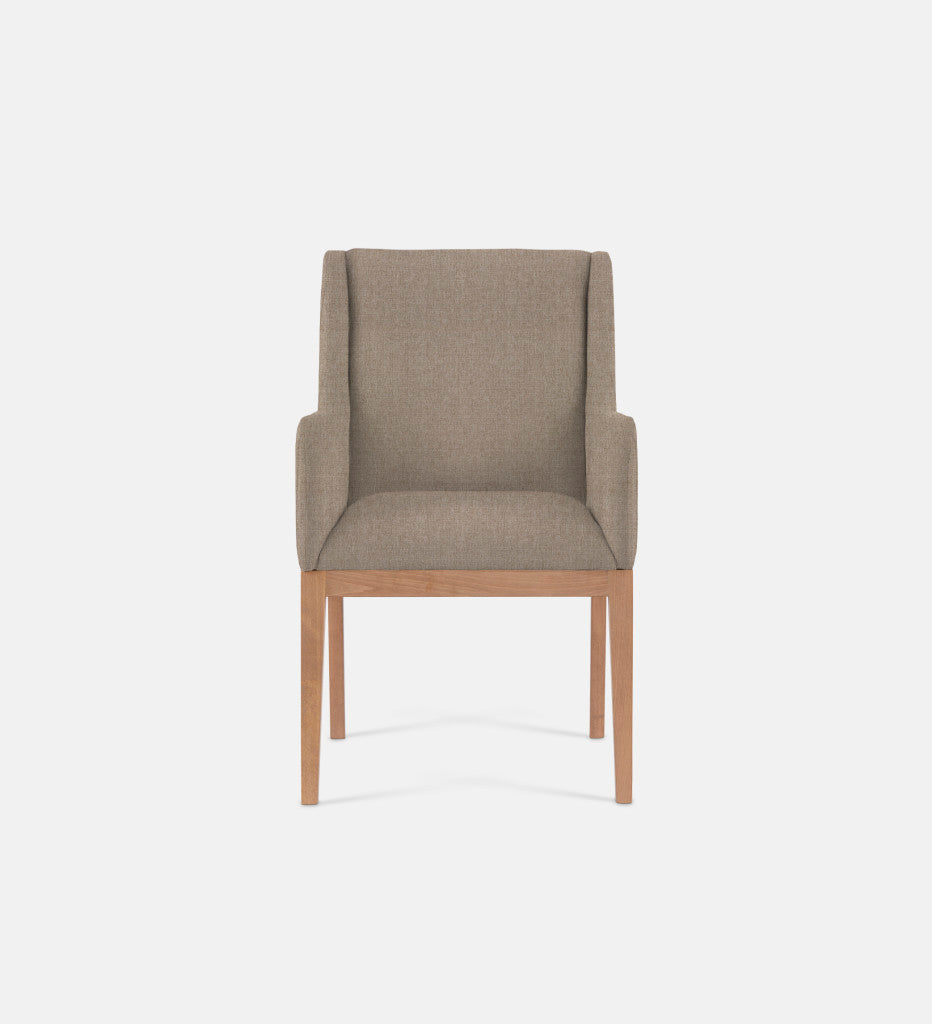 Kendall Fully Upholstered Carver Chair Natural Leg (79356)