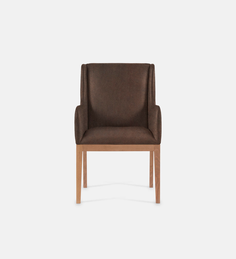 Kendall Leather Carver Chair Natural Leg (79388)