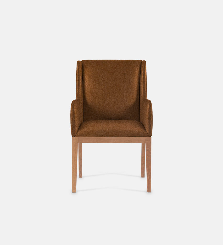 Kendall Leather Carver Chair Natural Leg (79424)