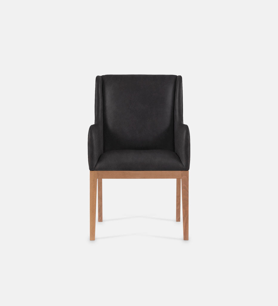 Kendall Leather Carver Chair Natural Leg (79434)
