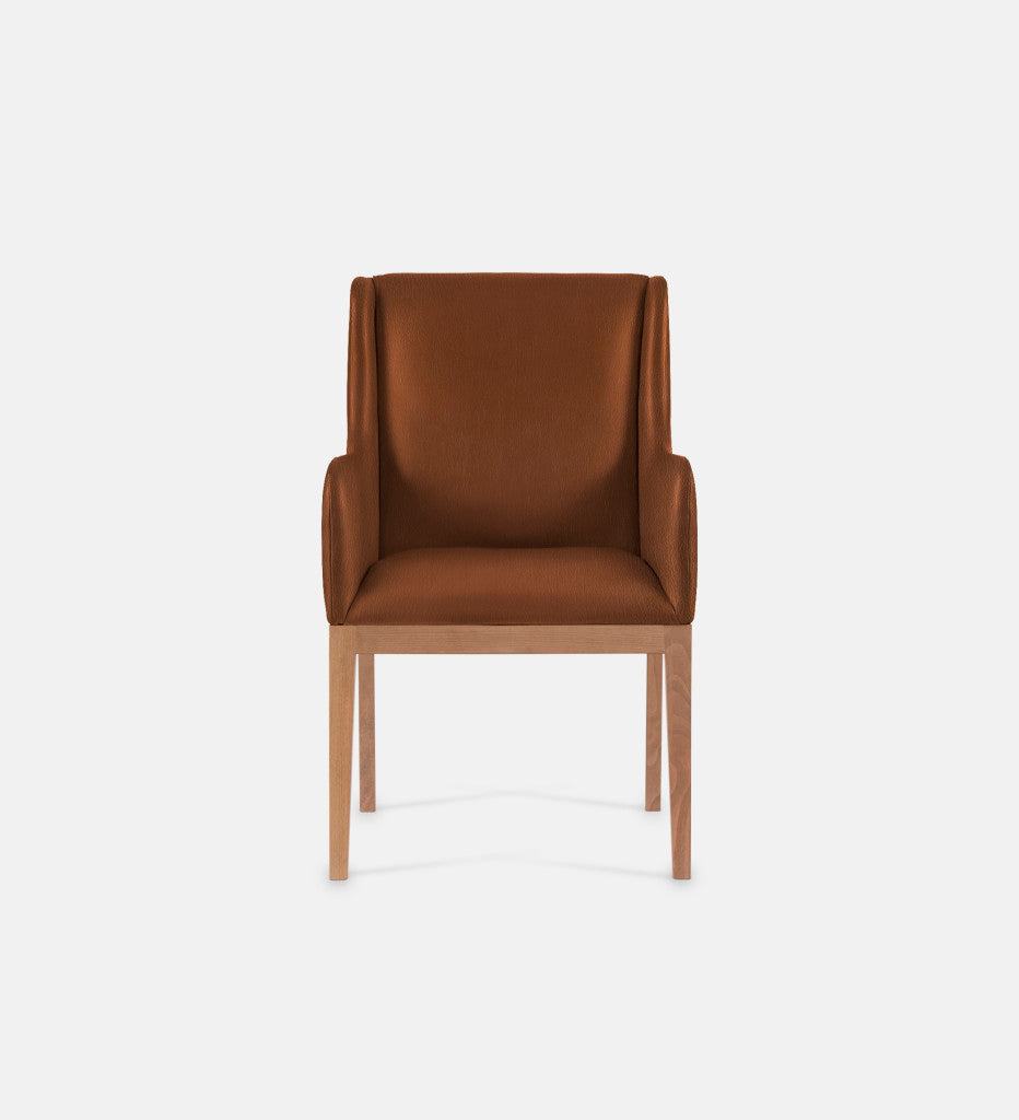 Kendall Leather Carver Chair Natural Leg (79449)