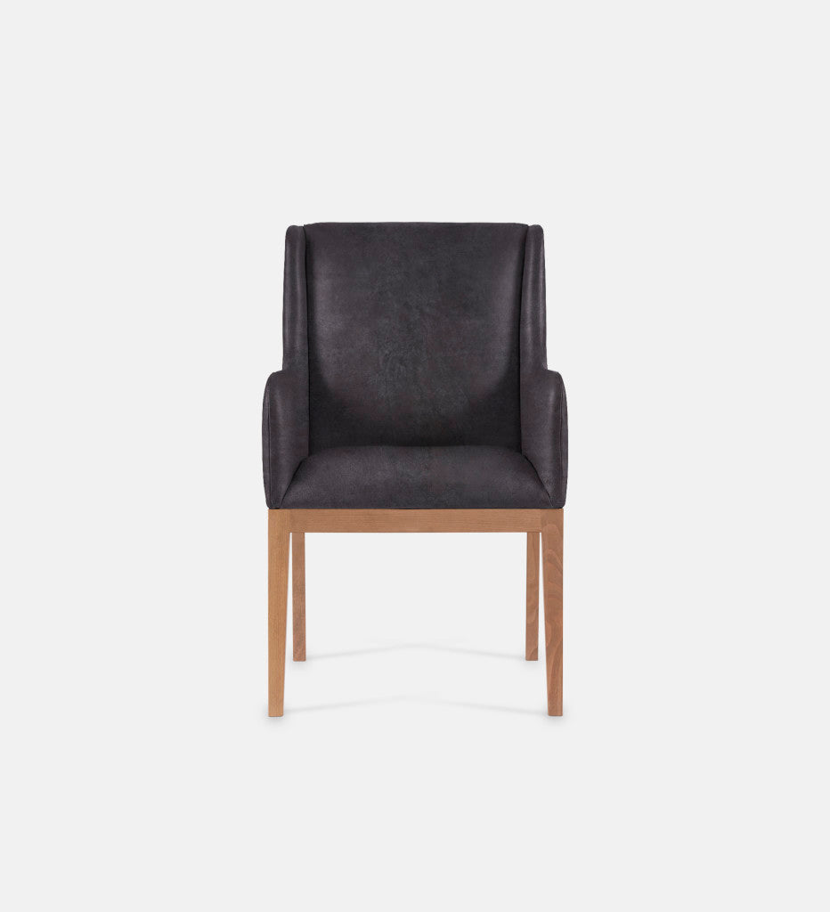 Kendall Leather Carver Chair Natural Leg (79454)