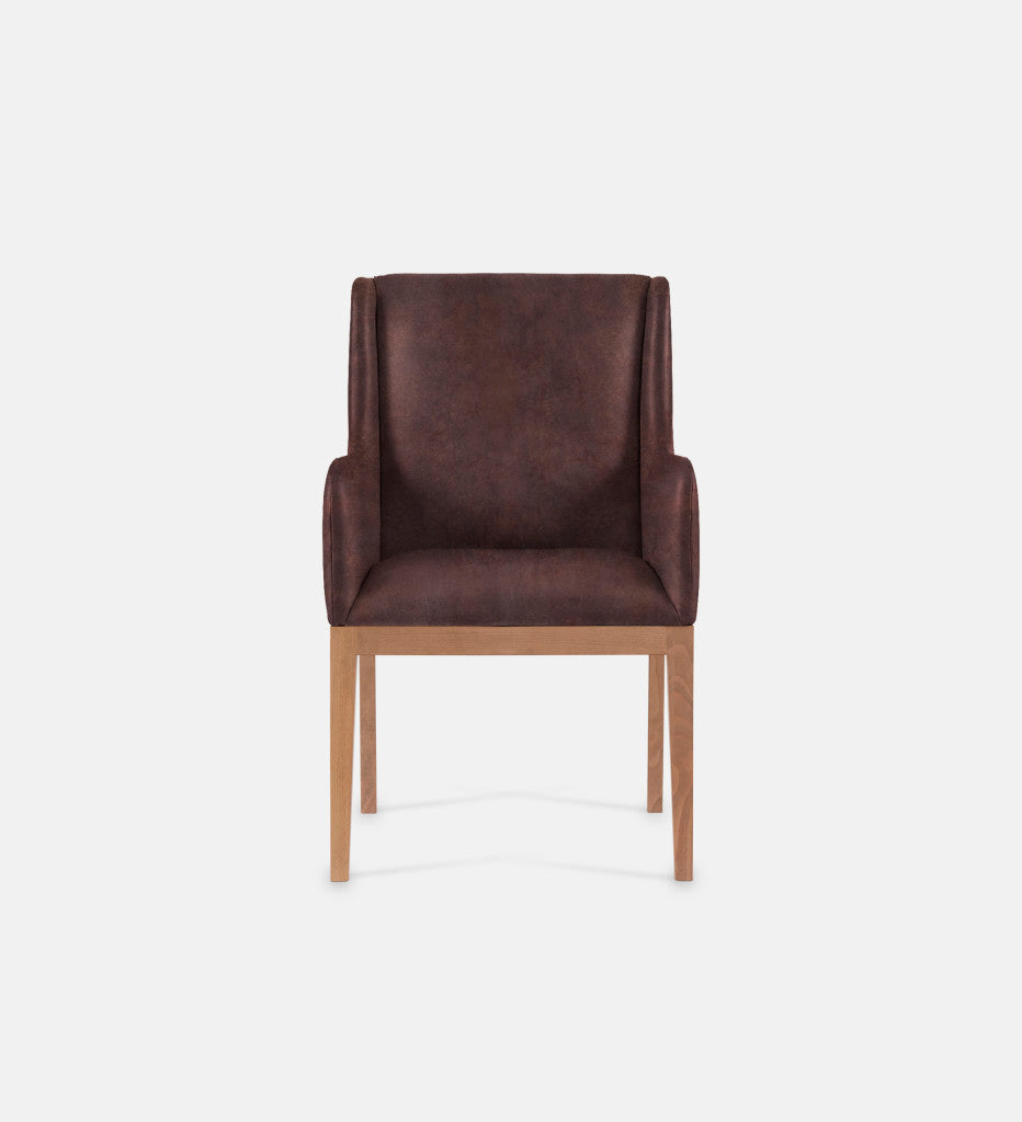 Kendall Leather Carver Chair Natural Leg (79489)