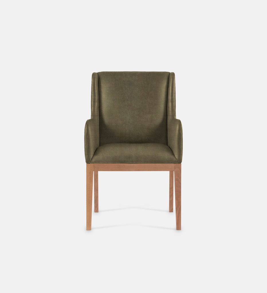 Kendall Leather Carver Chair Natural Leg (79469)
