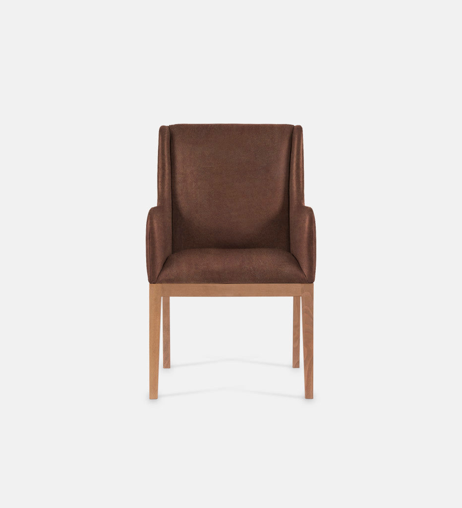 Kendall Leather Carver Chair Natural Leg (79494)