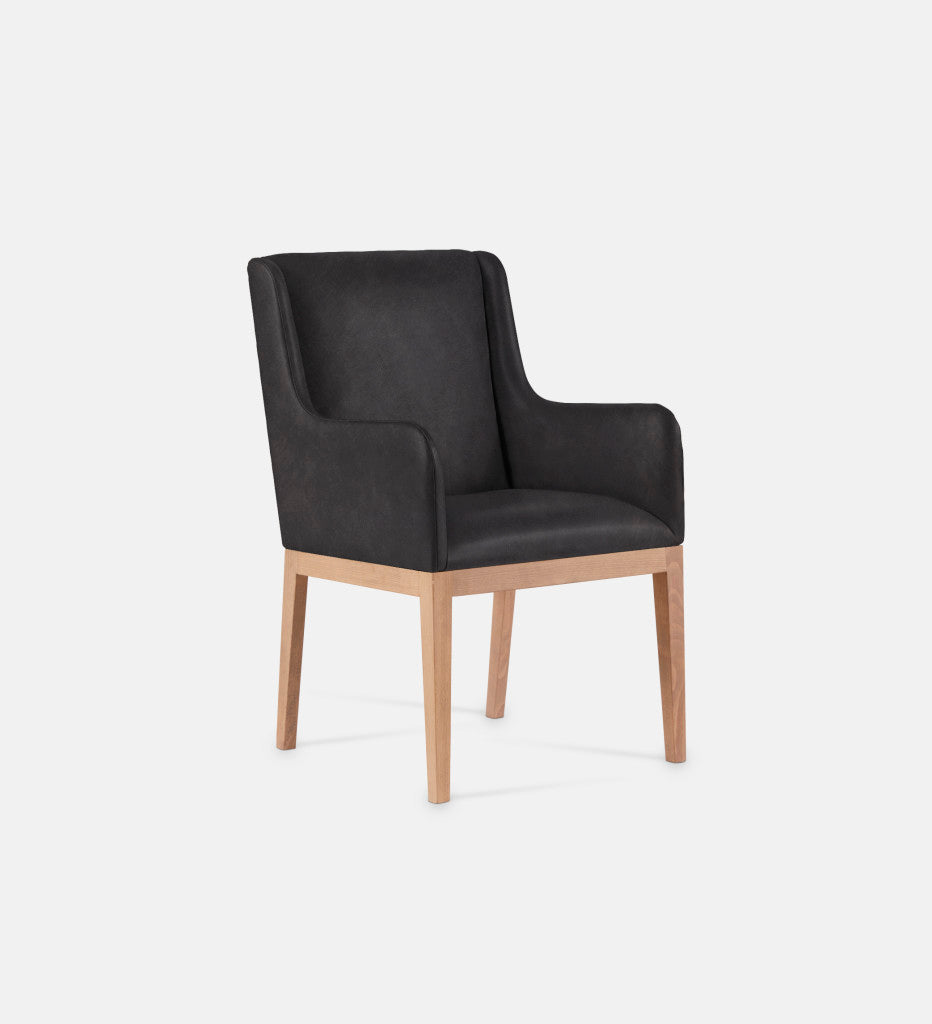 Kendall Leather Carver Chair Natural Leg (79435)
