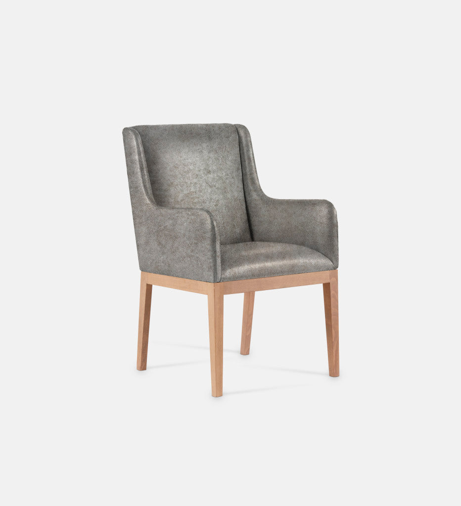 Kendall Leather Carver Chair Natural Leg (79465)