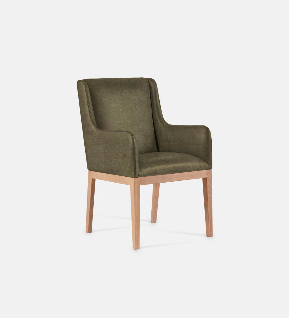 Kendall Leather Carver Chair Natural Leg (79470)