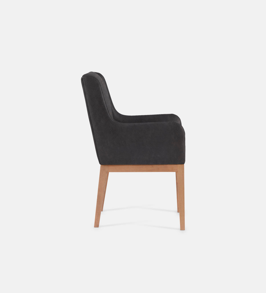 Kendall Leather Carver Chair Natural Leg (79436)
