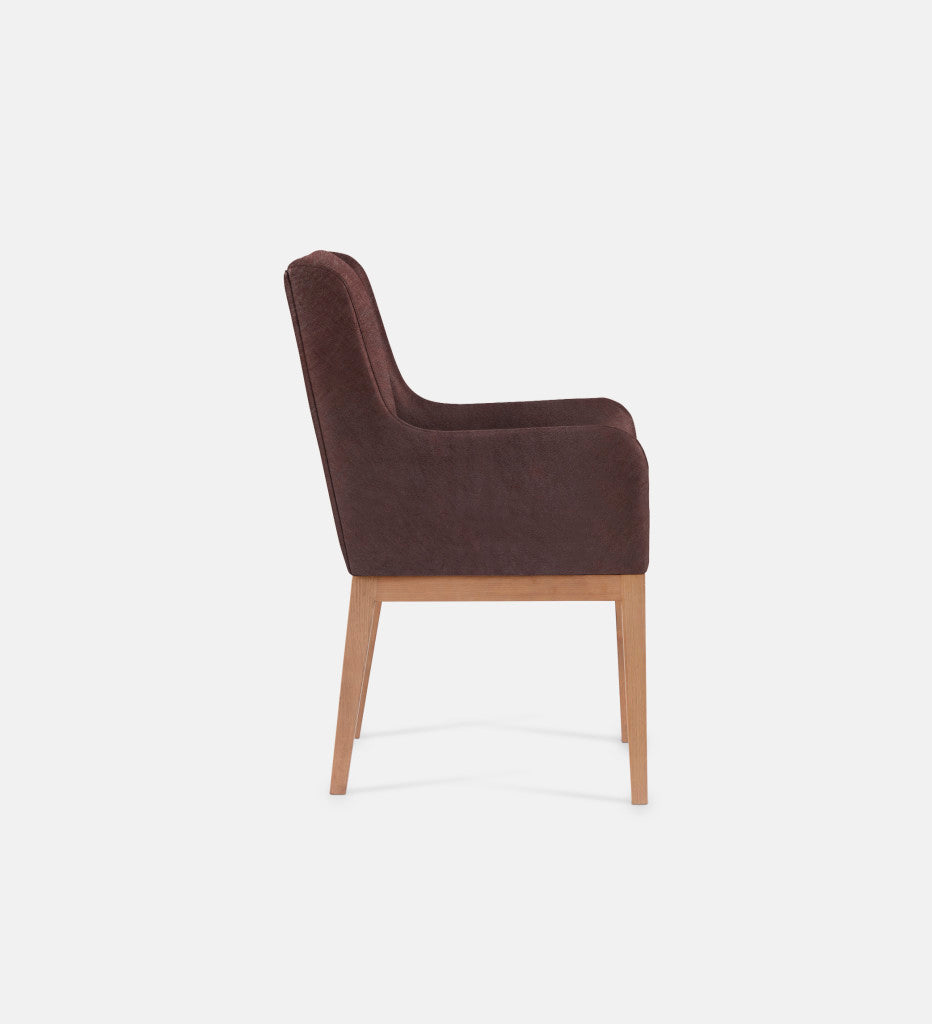Kendall Leather Carver Chair Natural Leg (79441)