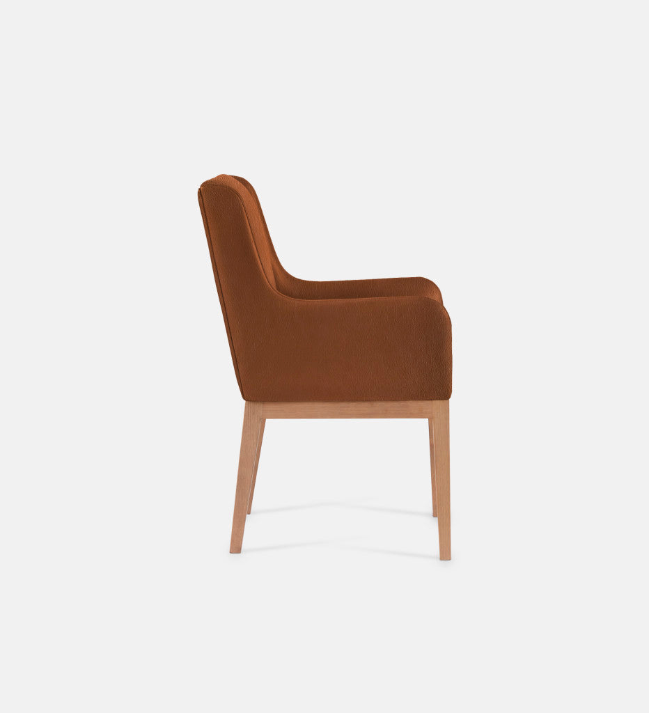 Kendall Leather Carver Chair Natural Leg (79451)