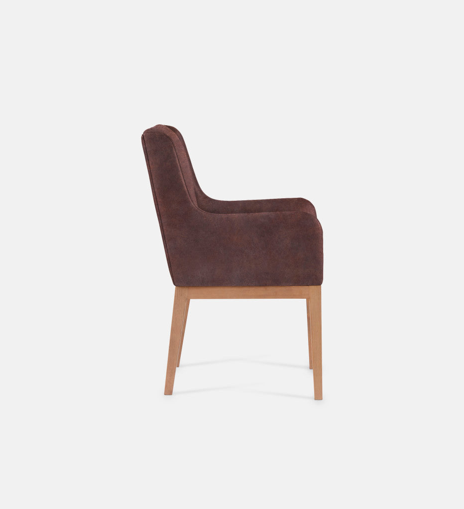 Kendall Leather Carver Chair Natural Leg (79491)