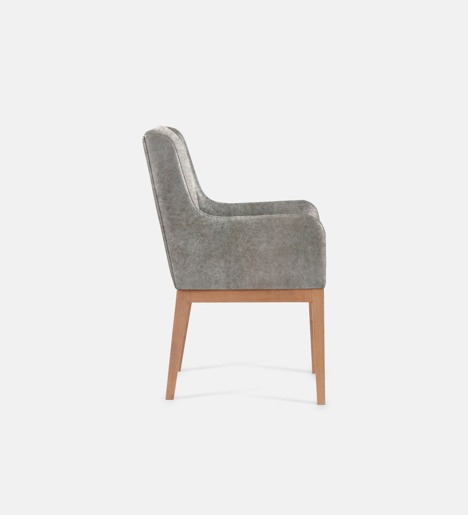 Kendall Leather Carver Chair Natural Leg (79466)