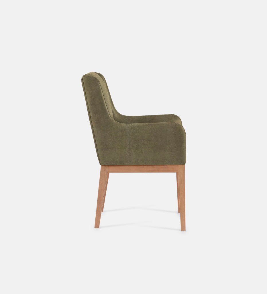Kendall Leather Carver Chair Natural Leg (79471)