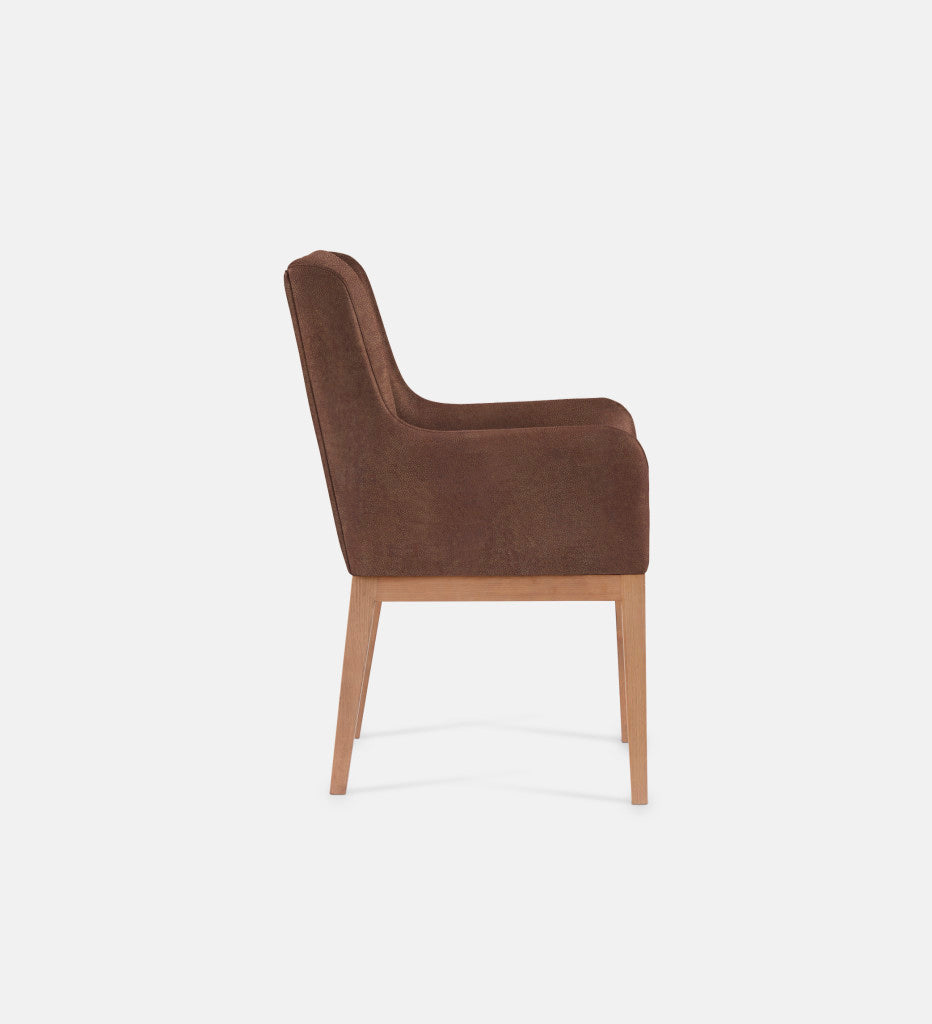 Kendall Leather Carver Chair Natural Leg (79496)