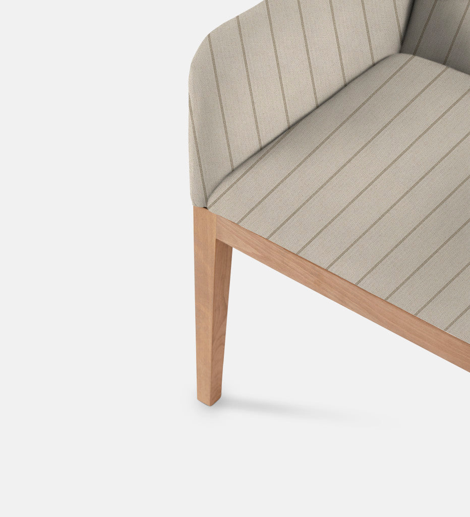 Kendall Fully Upholstered Carver Chair Natural Leg (79520)