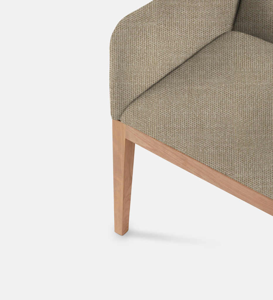 Kendall Fully Upholstered Carver Chair Natural Leg (79286)
