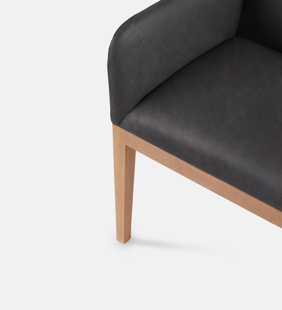 Kendall Leather Carver Chair Natural Leg (79437)