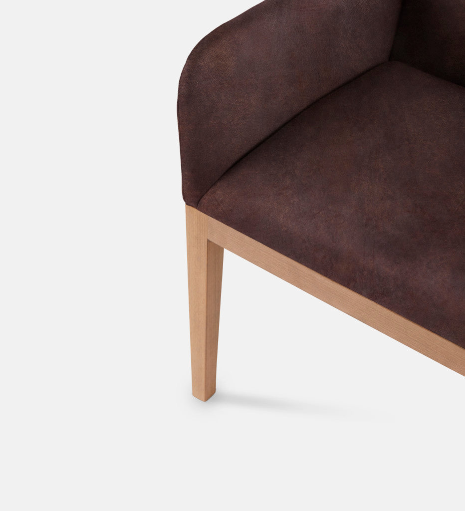 Kendall Leather Carver Chair Natural Leg (79492)