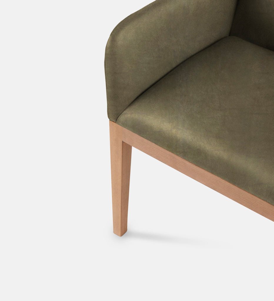 Kendall Leather Carver Chair Natural Leg (79472)