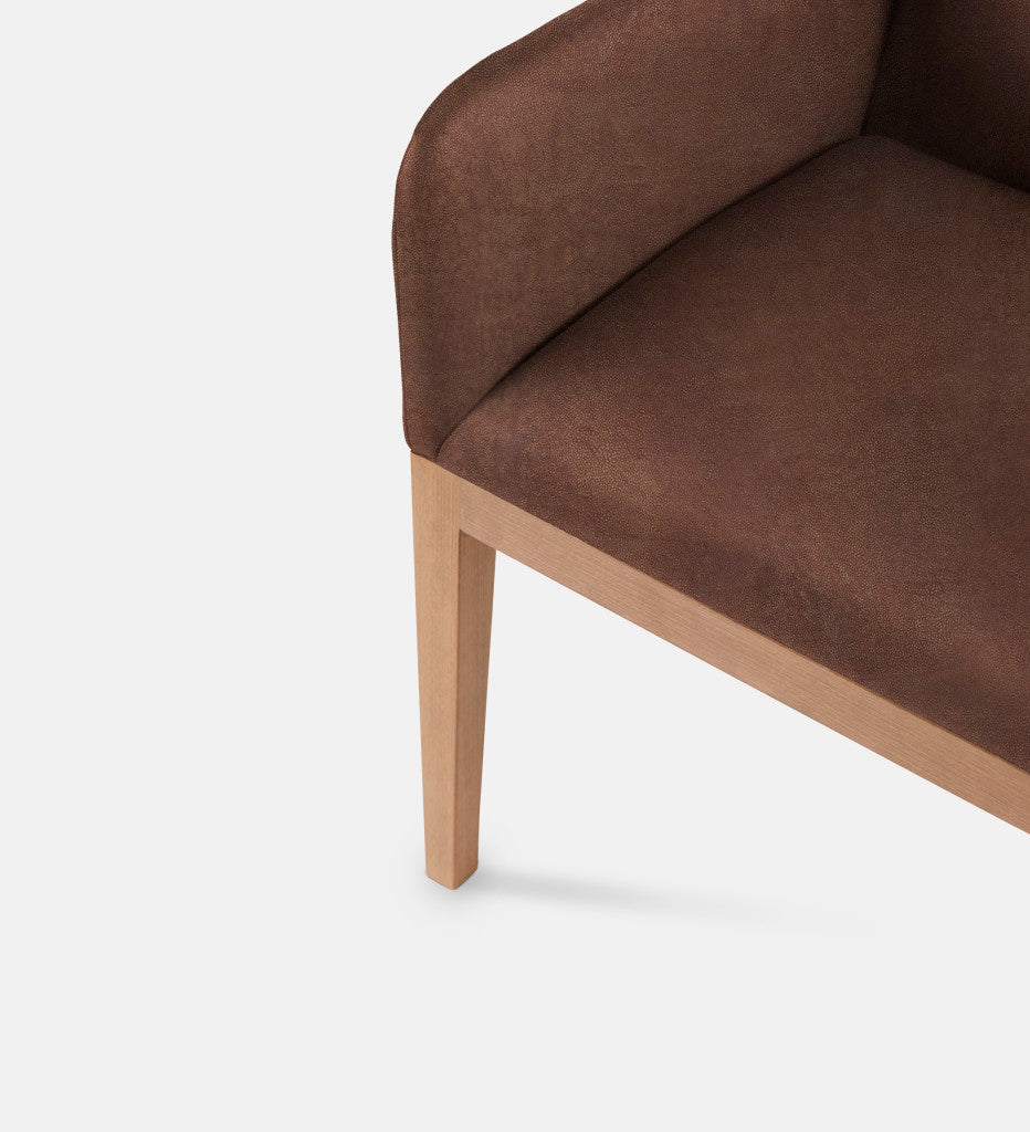 Kendall Leather Carver Chair Natural Leg (79497)