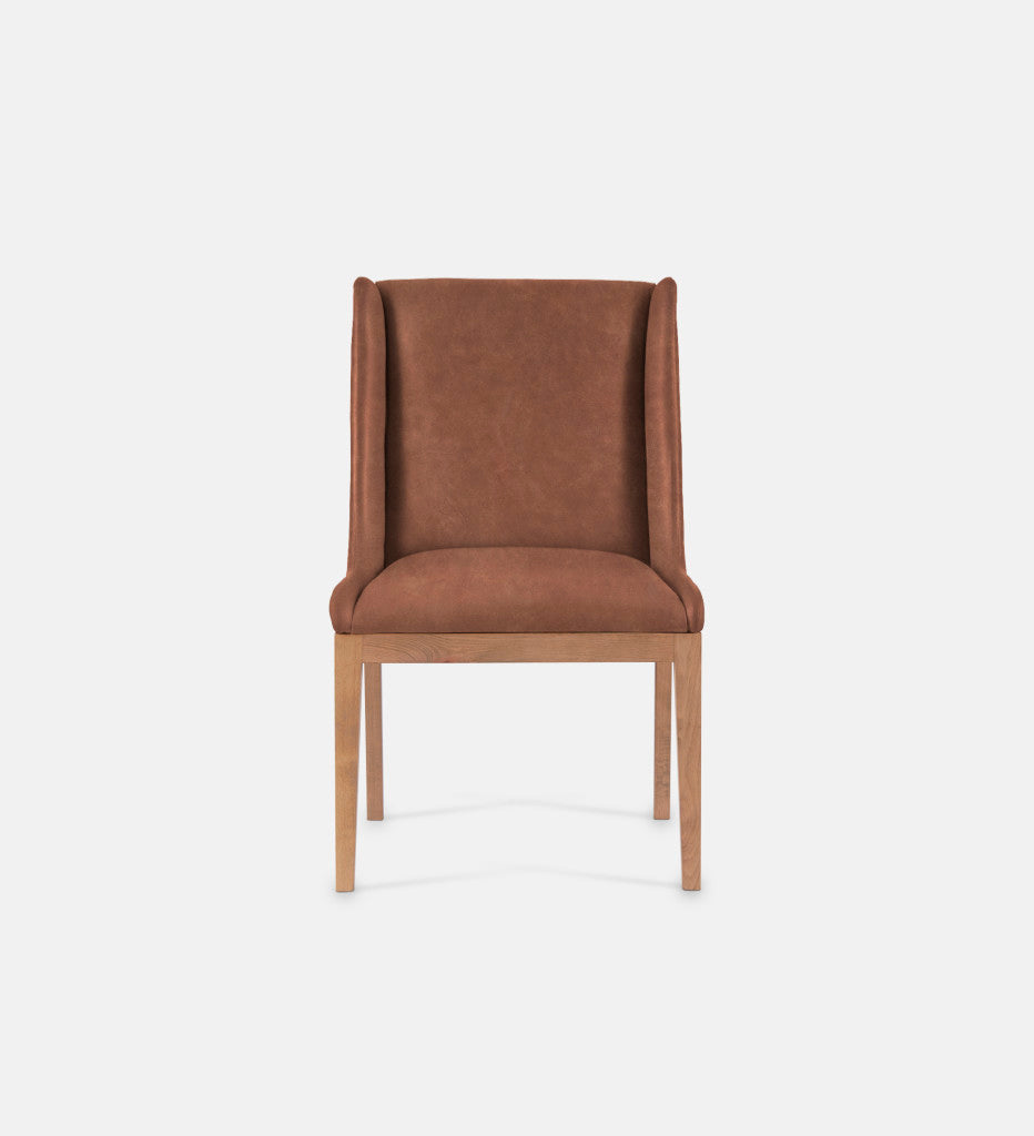 Kendall Leather Dining Chair Natural Leg (79088)