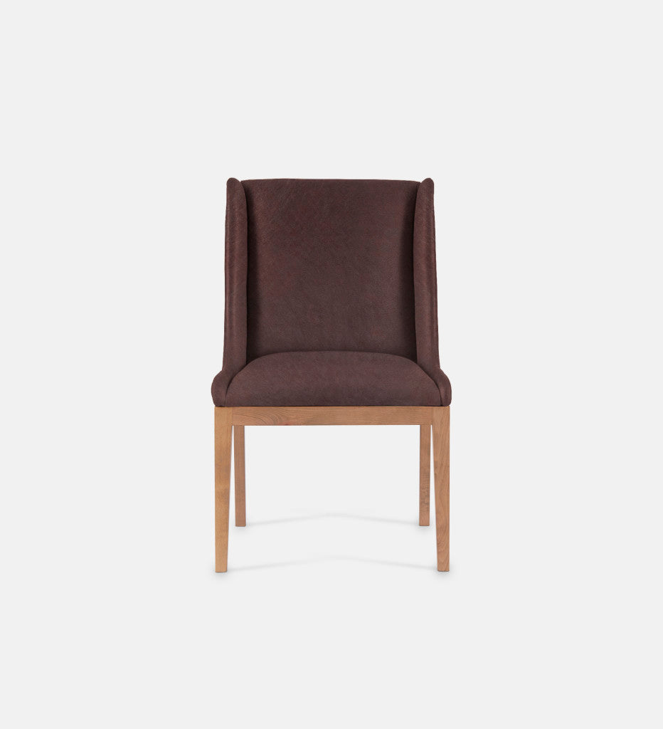 Kendall Leather Dining Chair Natural Leg (79117)