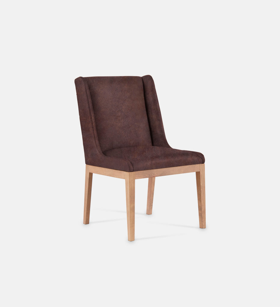 Kendall Leather Dining Chair Natural Leg (79157)