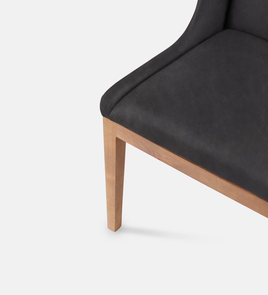 Kendall Leather Dining Chair Natural Leg (79115)
