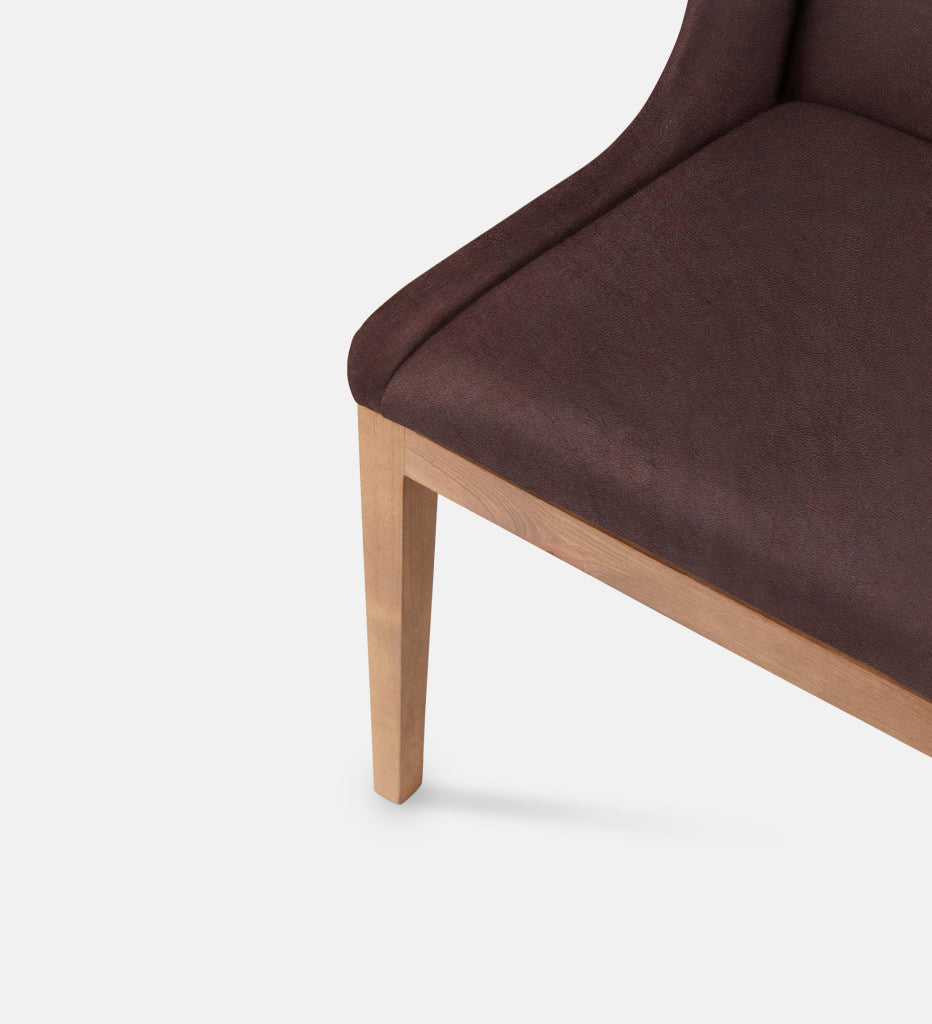 Kendall Leather Dining Chair Natural Leg (79121)