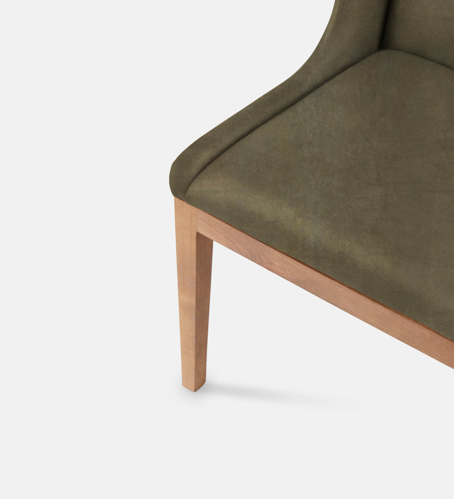 Kendall Leather Dining Chair Natural Leg (79156)
