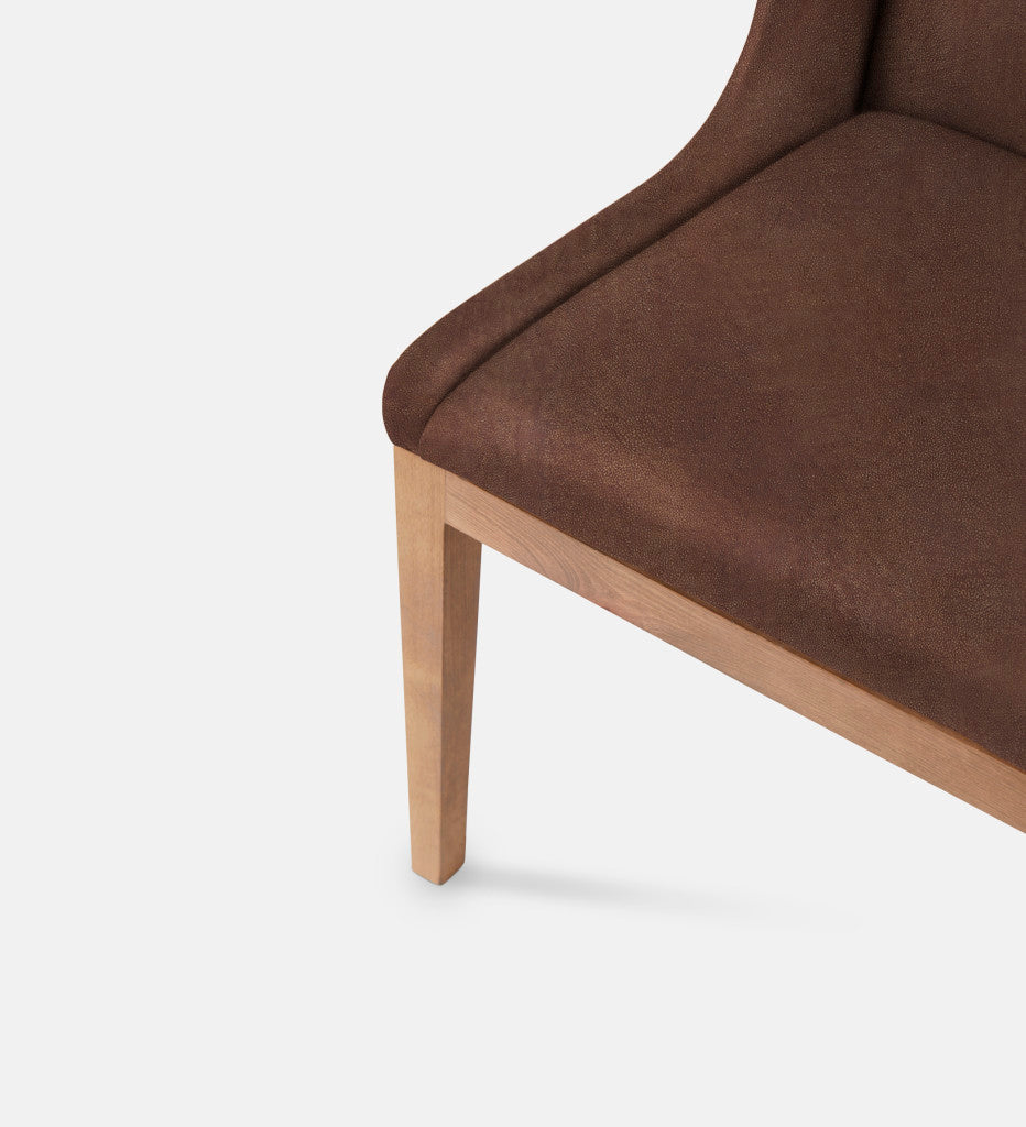 Kendall Leather Dining Chair Natural Leg (79181)