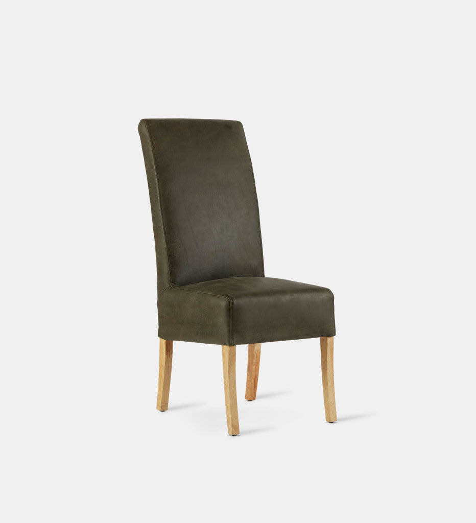 Kritsa Leather Dining Chair Natural Leg (70602)