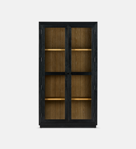 Laurel Cabinet 4 Shelf - Black (94975)