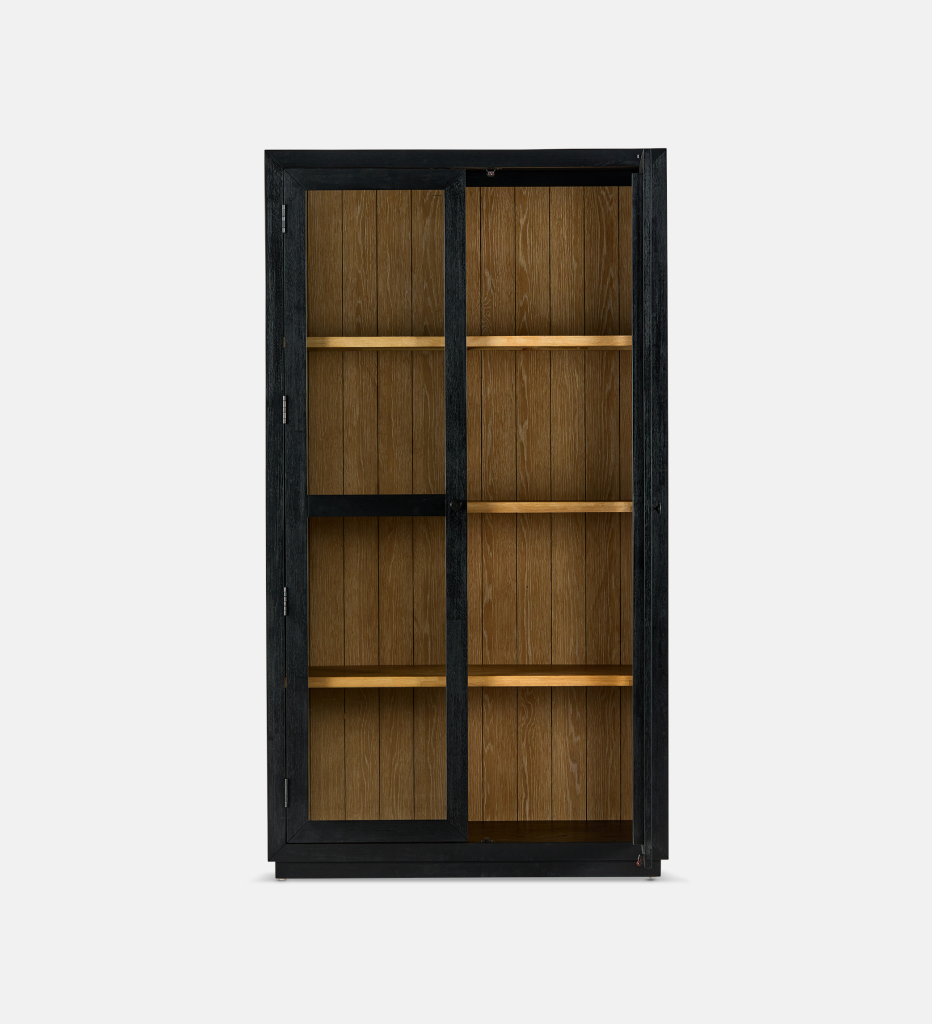 Laurel Cabinet 4 Shelf - Black (94976)